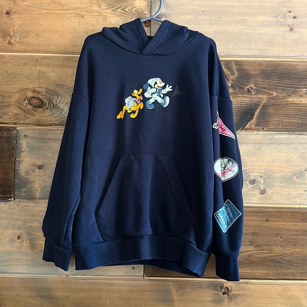 ADIDAS x Disney Mickey and Friends kids navy hoodie size XS